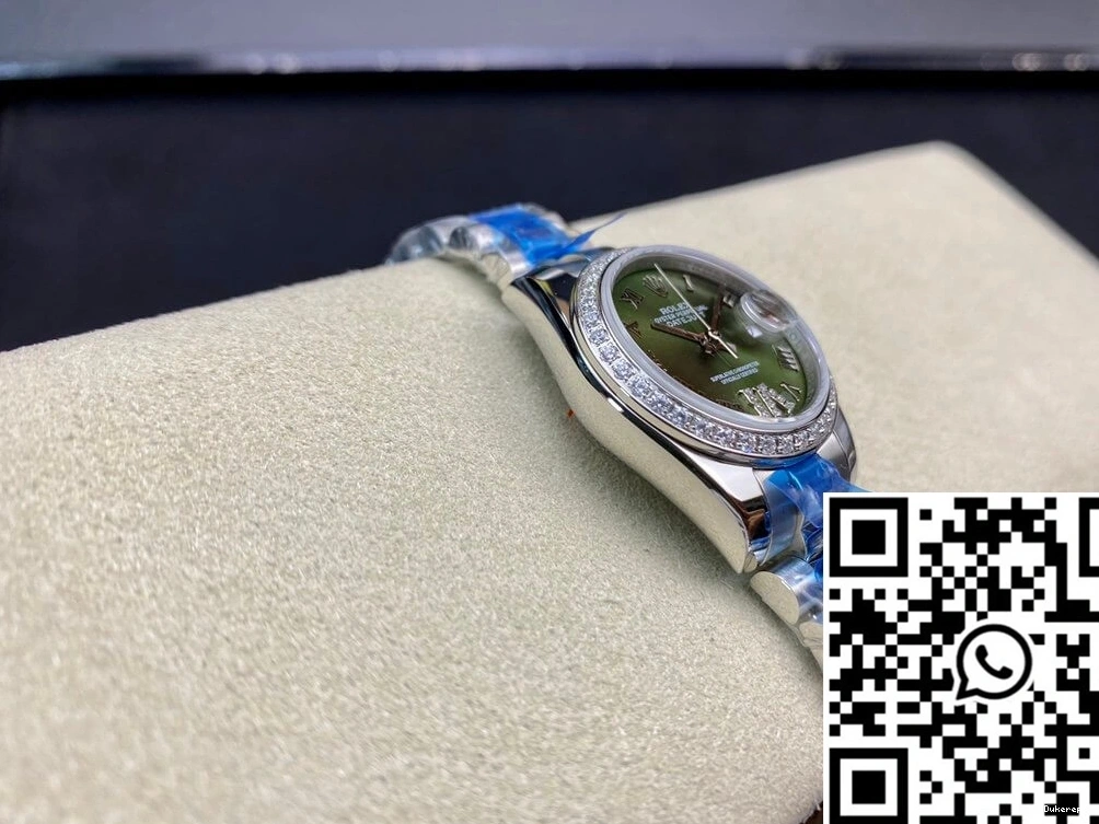 Factory Diamond-set BP Dial Rolex 28MM Green Datejust 0425